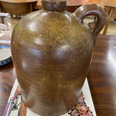 Green Brown Glaze Suttles Jug