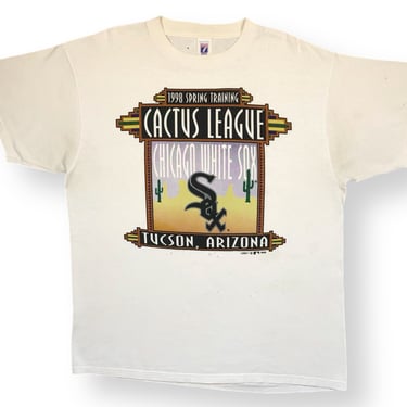 Vintage 1998 Logo 7 Chicago White Sox Spring Training Cactus League Tucson Arizona Graphic MLB T-Shirt Size XL 