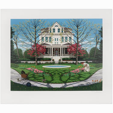 1993 Frederick Phillips "Spring" Serigraph on Paper 