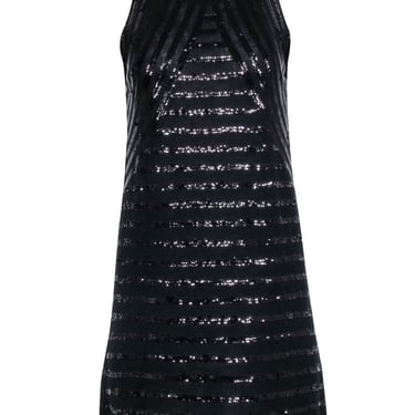 Calypso - Black Knit Sleeveless Dress w/ Sequins Sz S