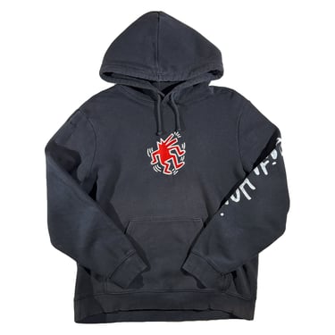 Vintage Keith Haring Hoodie Embroidered Big Back Graphic