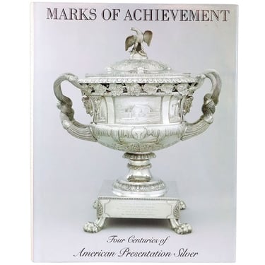 1987 Vintage Book: Marks of Achievements by David B Warren et al Four Centuries of American Presentation Silver Black and white color photos 