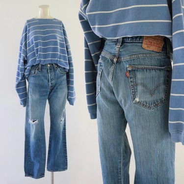 00s Levi's flared denim black Y2K メキシコ製 00s Levi's メキシコ製 550 ブラックデニムパンツ フェード W31