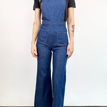 70s Maverick Kick Flare Overalls