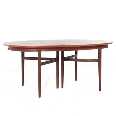 Arne Vodder for Sibast Mid Century Danish Teak Expanding Dining Table with 2 Leaves - mcm 