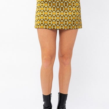 Start Over Jacquard Mini Skirt