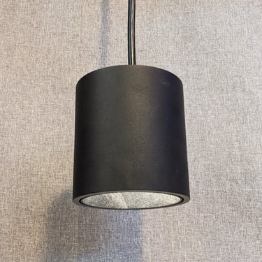 DeltaLight Modern Black Cylinder Pendant