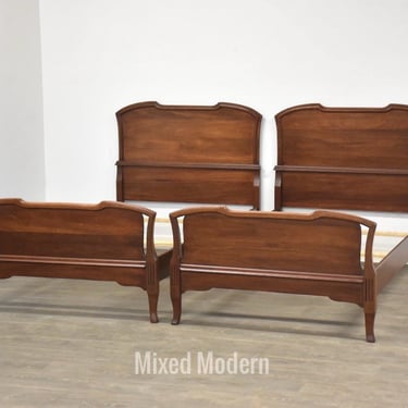 Mahogany Twin Beds - A Pair 