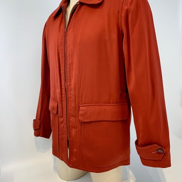 1940's Gab Jacket - Rayon Gabardine - Satin | Gabriela's Vintage