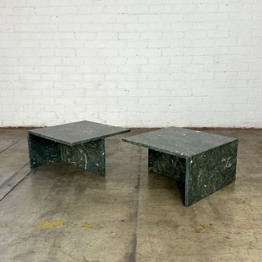 Two Piece Marble Coffee Table- Pair 