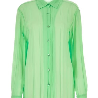 Dries Van Noten Woman Green Polyester Shirt