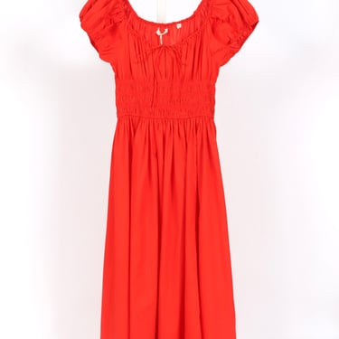 Quinn Dress - Red Zinnia (By Phone Order)
