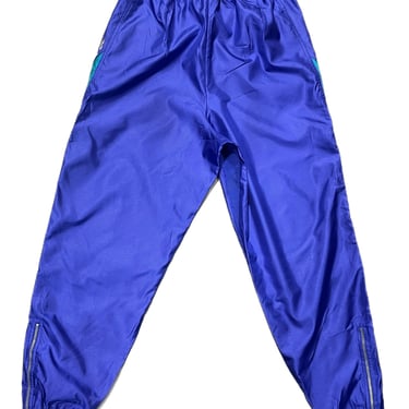 80's style Track Pants with ankle zipper