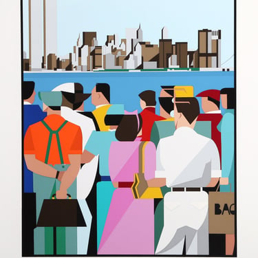 Sightseeing by Giancarlo Impiglia, Serigraph, 1982 