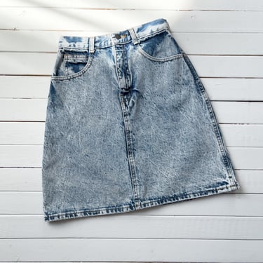 acid wash skirt 80s vintage short mini jean skirt 