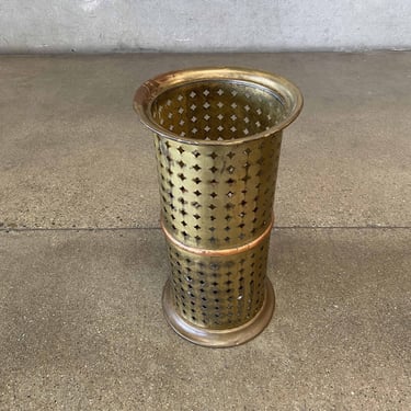 Early 20th Century Brass & Copper Umbrella Stand