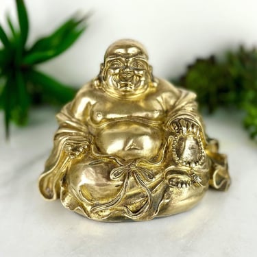 Vintage Brass Buddha Statue 