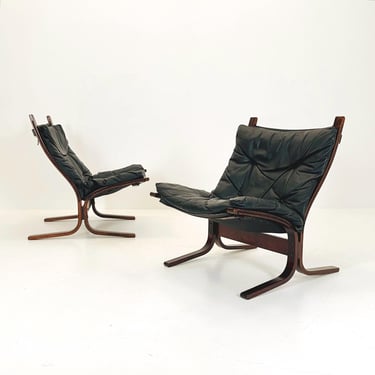 Set of 2 Mid century armchair “Siesta” by Ingmar Relling, Westnofa Furniture, Norway 1960s 