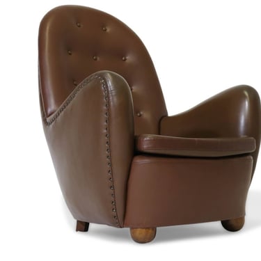Georg Kofoed Danish High-back Lounge Chair