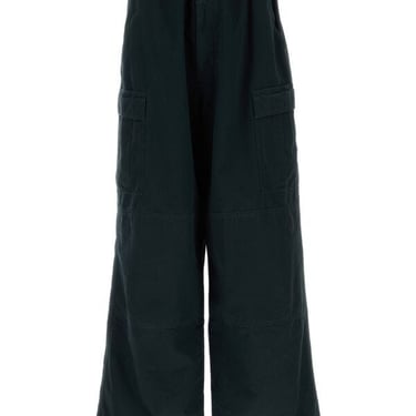 Balenciaga Men Navy Blue Cotton Cargo Pant