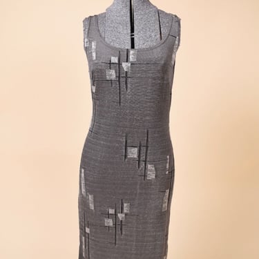 Silver Midi Dress By All That Jazz, L/XL