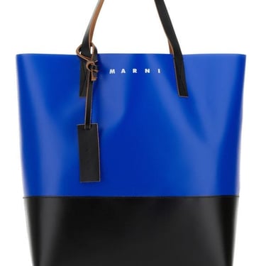 MARNI Two-tone PVC Tribeca shopping bag