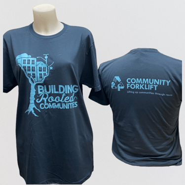 RAFFLE TICKET FOR ITEM #6 - $200 Community Forklift Gift Certificate and a "Rooted Communities" T-Shirt