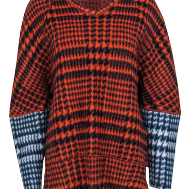 Hache - Orange Houndstooth Sweater Sz 6