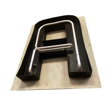 Large Vintage Neon Marquee Letter "A" From Pan American Auditorium 