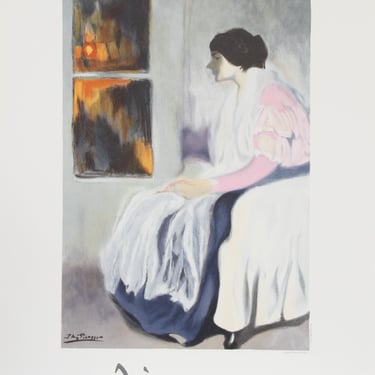 La Soeur de L'Artiste by Pablo Picasso, Marina Picasso Estate Lithograph Poster 