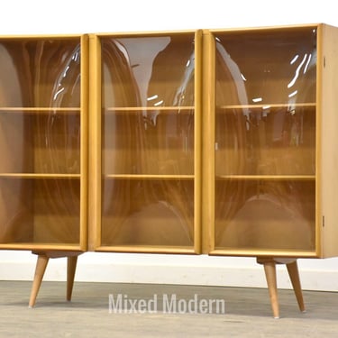 Heywood Wakefield Maple Bubble Glads Bookcase 