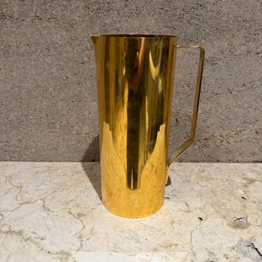 Valerio Albarello Gold Plated Pitcher Hollywood Regency 