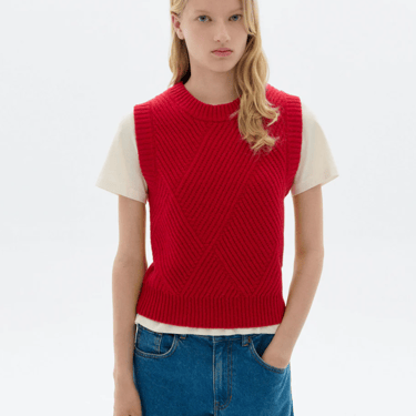 Kaia vest, red