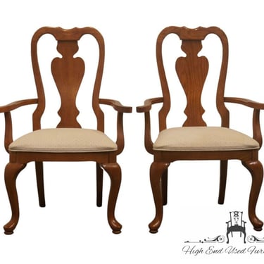 Set of 2 STANLEY FURNITURE Rustic Country French Dining Arm Chairs 76811-60 