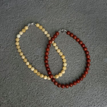 Sea + Pattern | Short Red Jasper Necklace *presale*