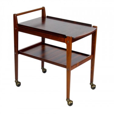 1960s Rosewood Bar Cart, Sweden