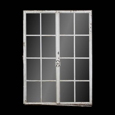 Reclaimed 16 Lite Steel Frame Double Casement Window 51 x 37