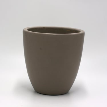 vintage taupe ceramic planter made in germany 