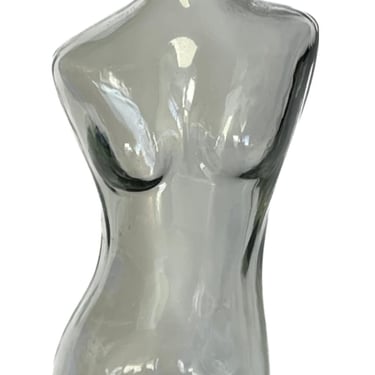 DEPOSE Glass Decanter, Art Deco Woman Shape Torso,  Naked Figure, Lady Silouhette, Female Girl, Vintage Glass Woman's Body Bottle,Glass Body 