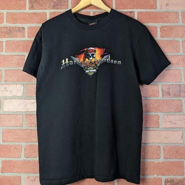 Vintage 2008 Y2k Double Sided Harley Davidson St. Thomas Island ORIGINAL Biker Tee - Large 
