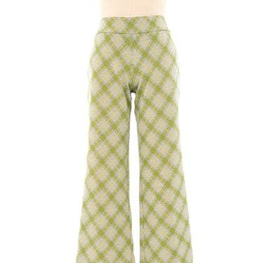 Argyle Knit Flare Pant