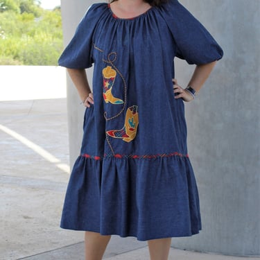 Vintage 80s Appel Caftan Dress, Size 2X, blue | Mezcal + Leather - San  Antonio, TX | ATTIC