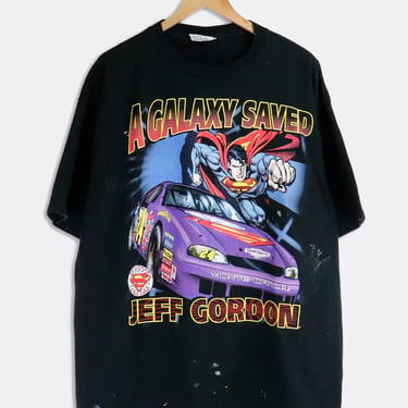 Vintage 1999 Nascar Jeff Gordon Super Man T Shirt Sz XL