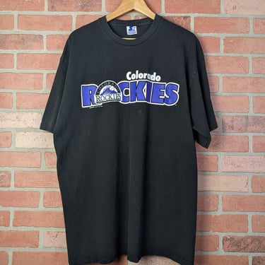 Vintage 90s Starter MLB Colorado Rockies ORIGINAL Baseball Tee - Extra Large 