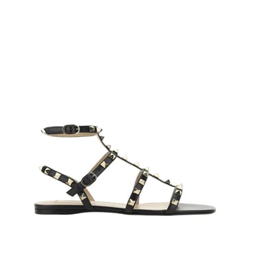 Valentino Garavani Women Valentino Garavani Rockstud Leather Sandals