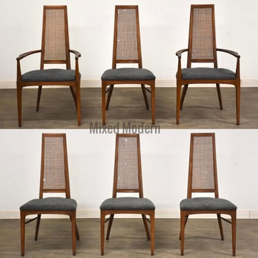 Cane Dining Chairs by Lane Rhythm - Set of 6 