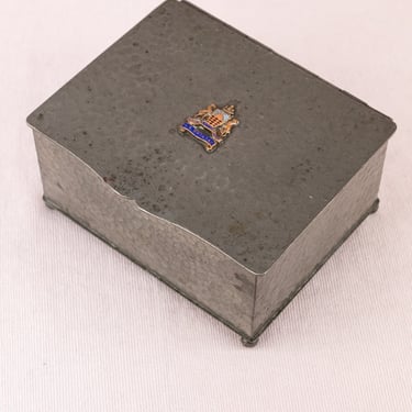 Vintage Pewter SS Oronsay Cigarette Box
