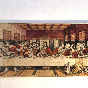 1970s Last Supper Art — The Shag Rug edition. Truly miraculous. 