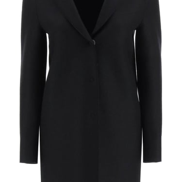 Harris Wharf London Single-Breasted Coat In Pressed Wool Women