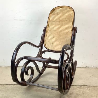 Petite Vintage Bentwood Rocking Chair after Thonet 